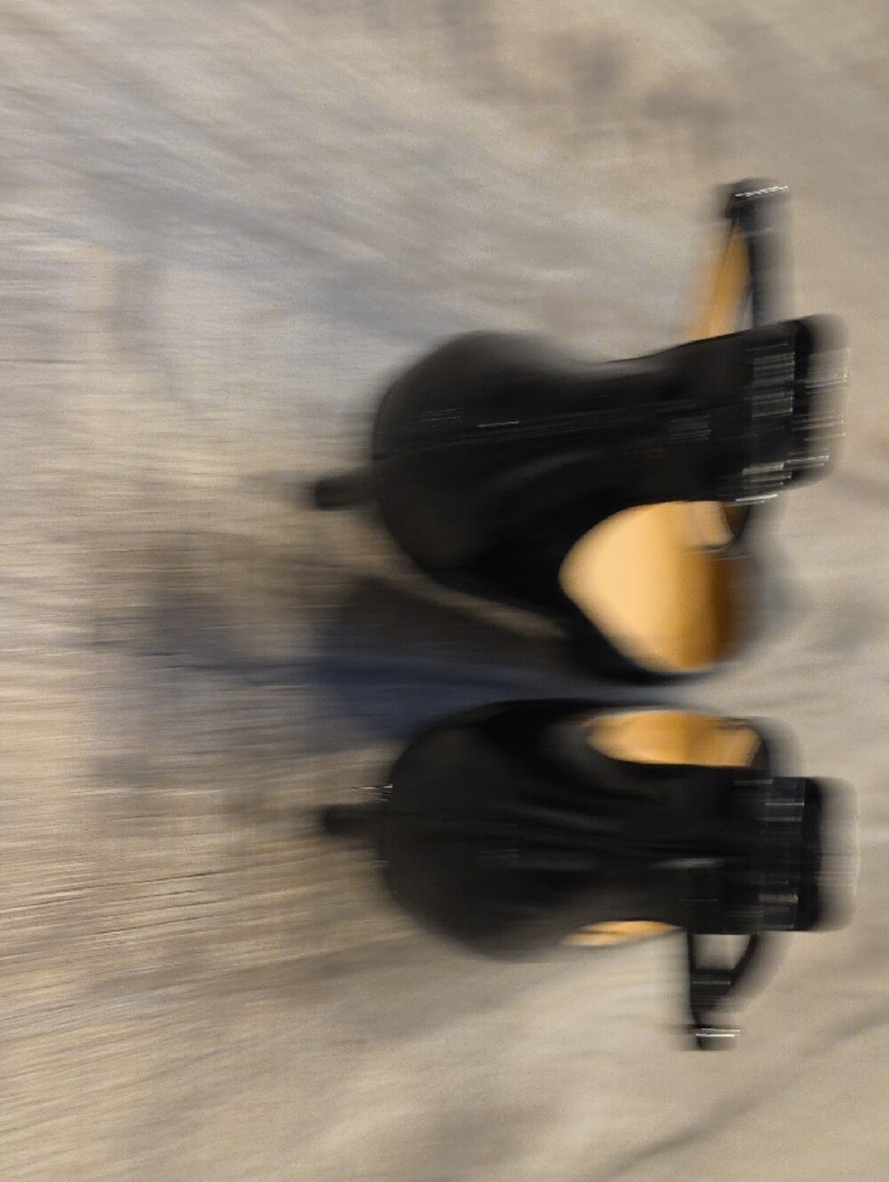 Franco Sarto Black Patent Pointed-Toe Ankle-Strap Kitten Heels - Picture 5 of 7